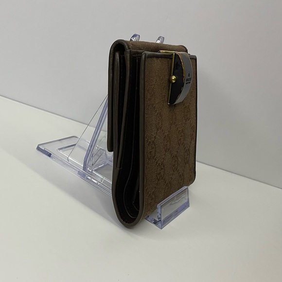Gucci Authentic Brown GG wallet with Gold Accent - EUC - Picture 6 of 10